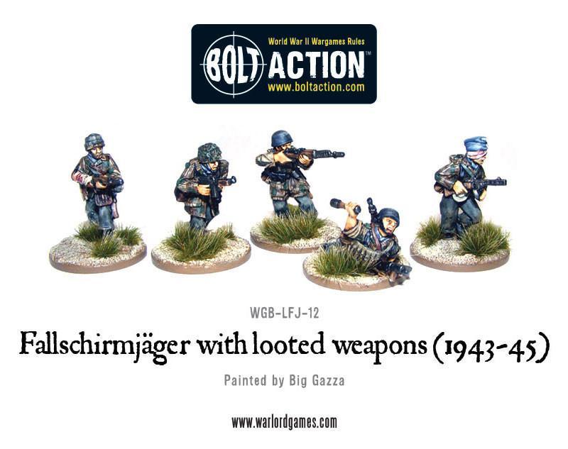 Fallschirmjager with looted Weapons Germany Warlord Games    | Red Claw Gaming