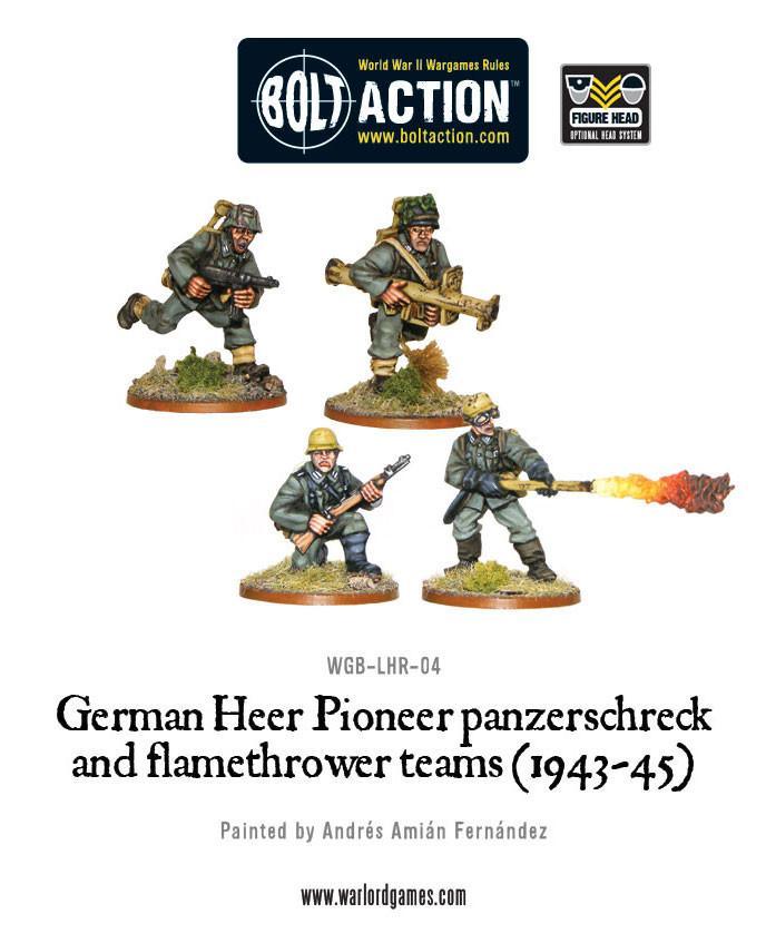 German Heer Pioneer, Panzerschrek/Flame Germany Warlord Games    | Red Claw Gaming