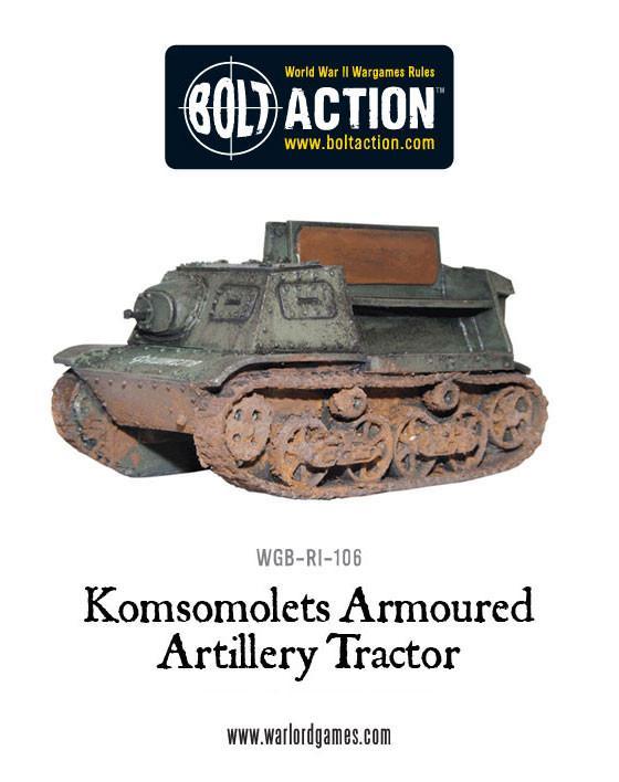 Soviet Komsomolets Armoured Artillery Tractor Soviet Warlord Games    | Red Claw Gaming