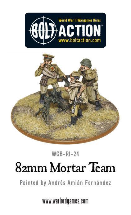 Soviet 82mm Mortar Soviet Warlord Games    | Red Claw Gaming