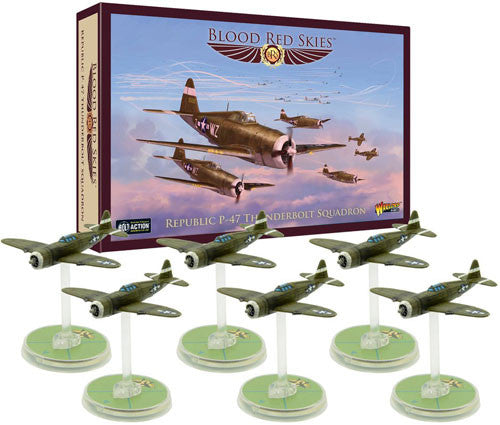 Republic P-47 Thunderbolt Squadron Blood Red Skies Warlord Games    | Red Claw Gaming