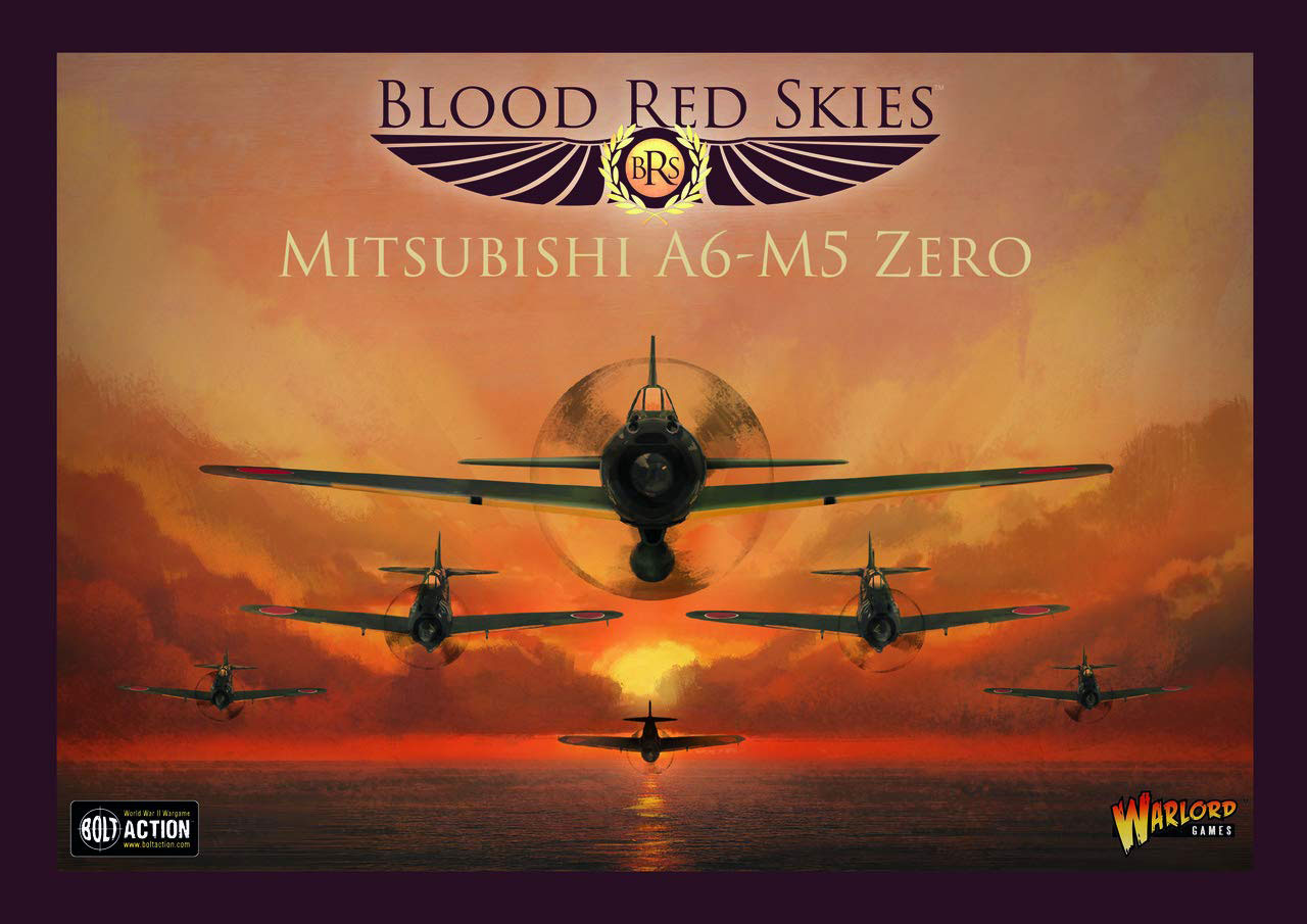 Mitsubishi A6-M5 Zero Blood Red Skies Warlord Games    | Red Claw Gaming