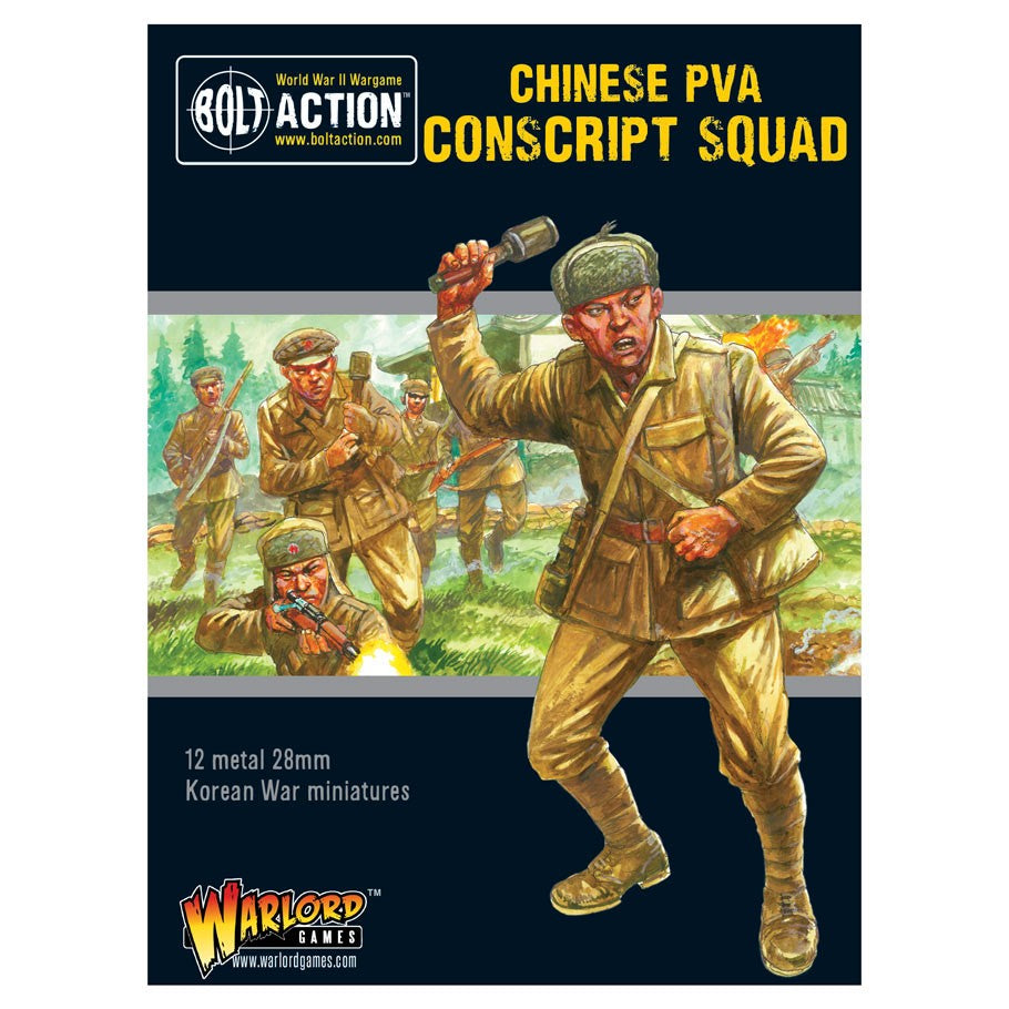 Chinese PVA Conscript Squad Korea Chinese Warlord Games    | Red Claw Gaming